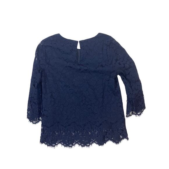 Banana Republic Black Lace Shirt Women's Small - Picture 3 of 4